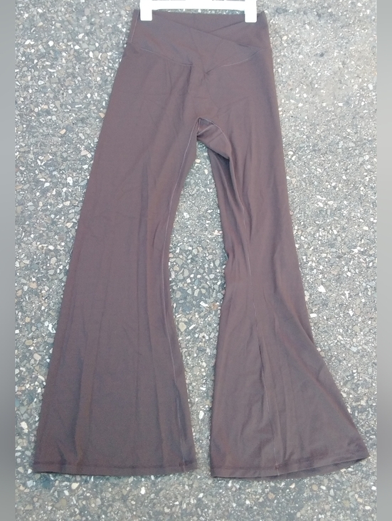 Sunzel Pants - Sunzel Flare Yoga Pants Brown Womens XL Crosswaist